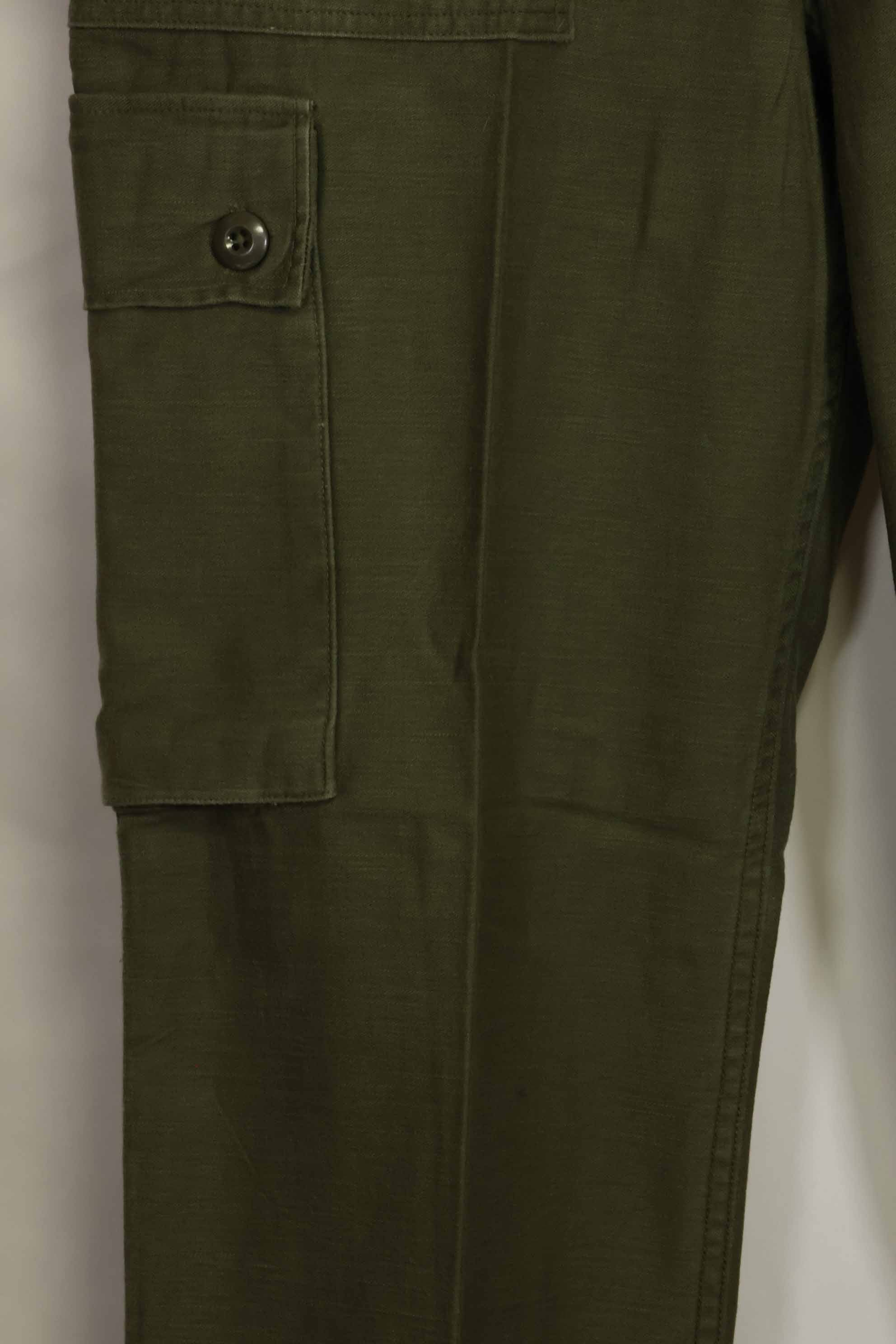1960年代ロット　OG-107 ベイカーパンツ　カーゴポケット改造　元特殊部隊隊員　中古品　D