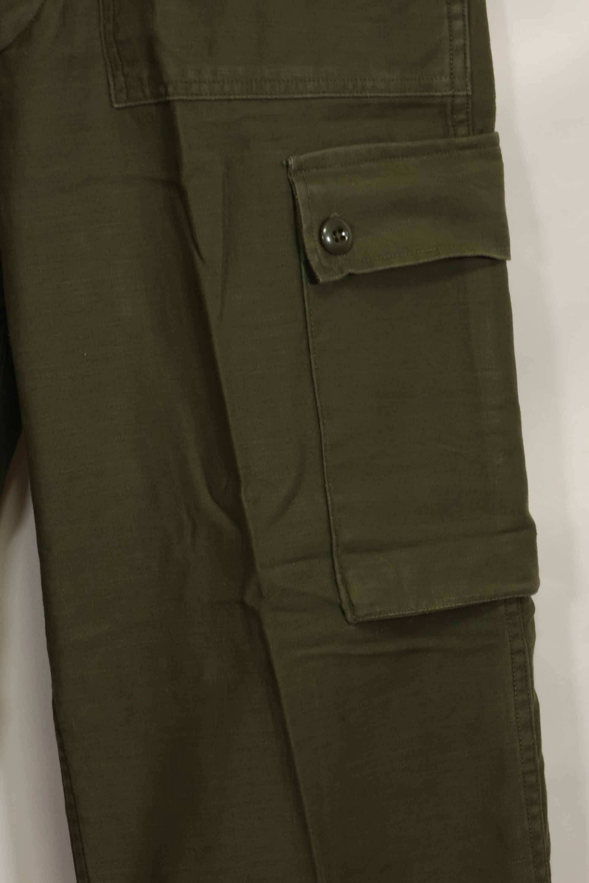1960年代ロット　OG-107 ベイカーパンツ　カーゴポケット改造　元特殊部隊隊員　中古品　D