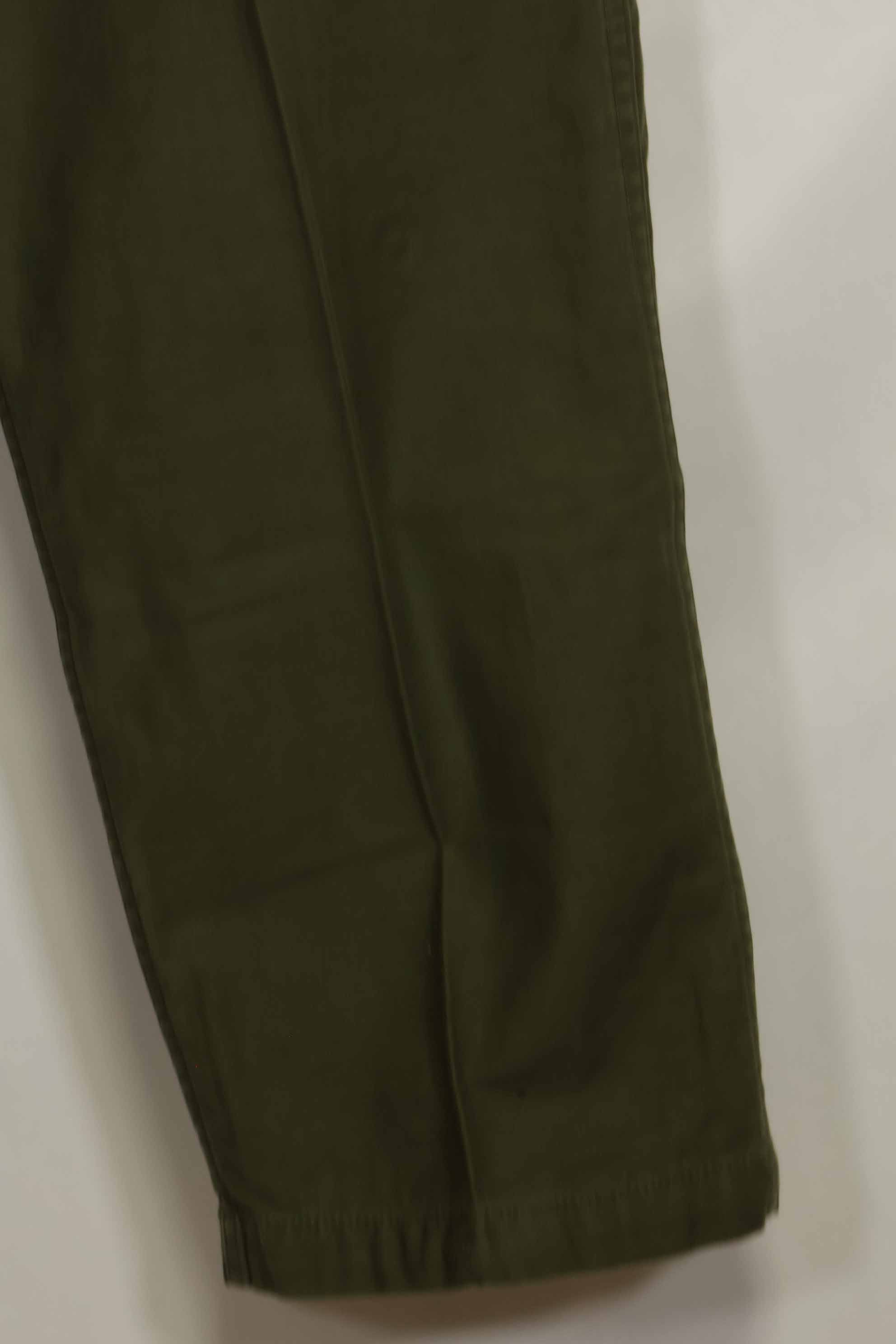 1960年代ロット　OG-107 ベイカーパンツ　カーゴポケット改造　元特殊部隊隊員　中古品　D