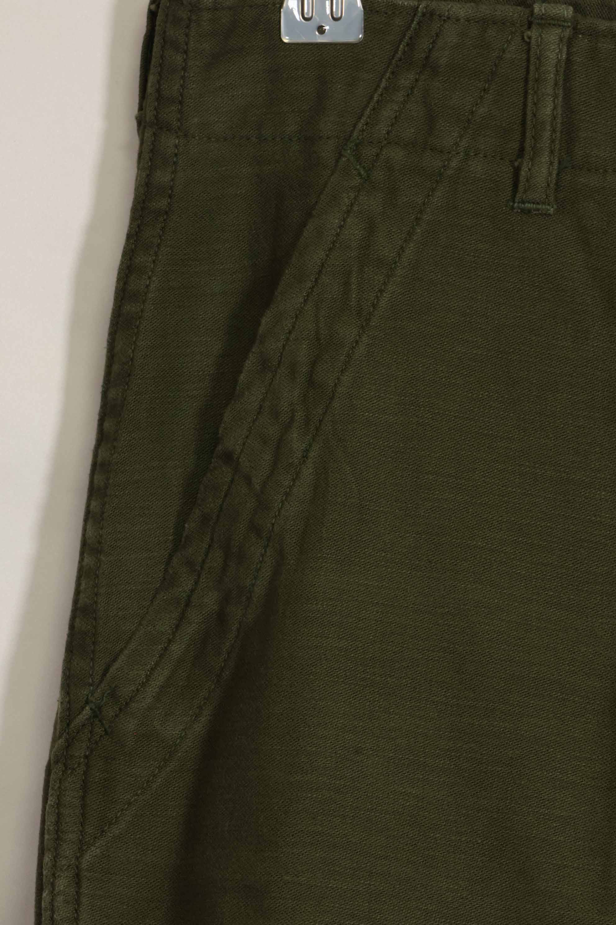 1960年代ロット　OG-107 ベイカーパンツ　カーゴポケット改造　元特殊部隊隊員　中古品　D