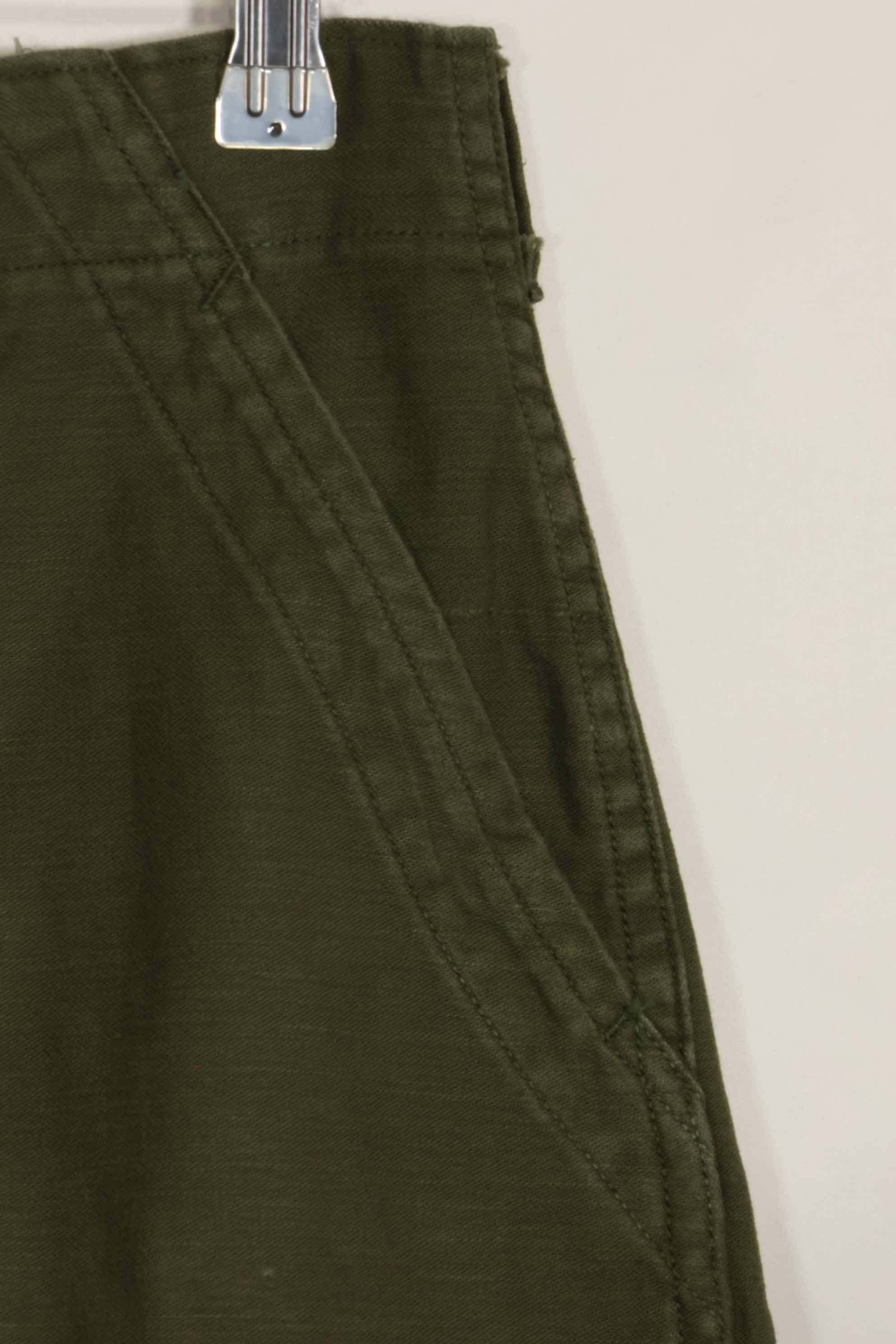 1960年代ロット　OG-107 ベイカーパンツ　カーゴポケット改造　元特殊部隊隊員　中古品　D