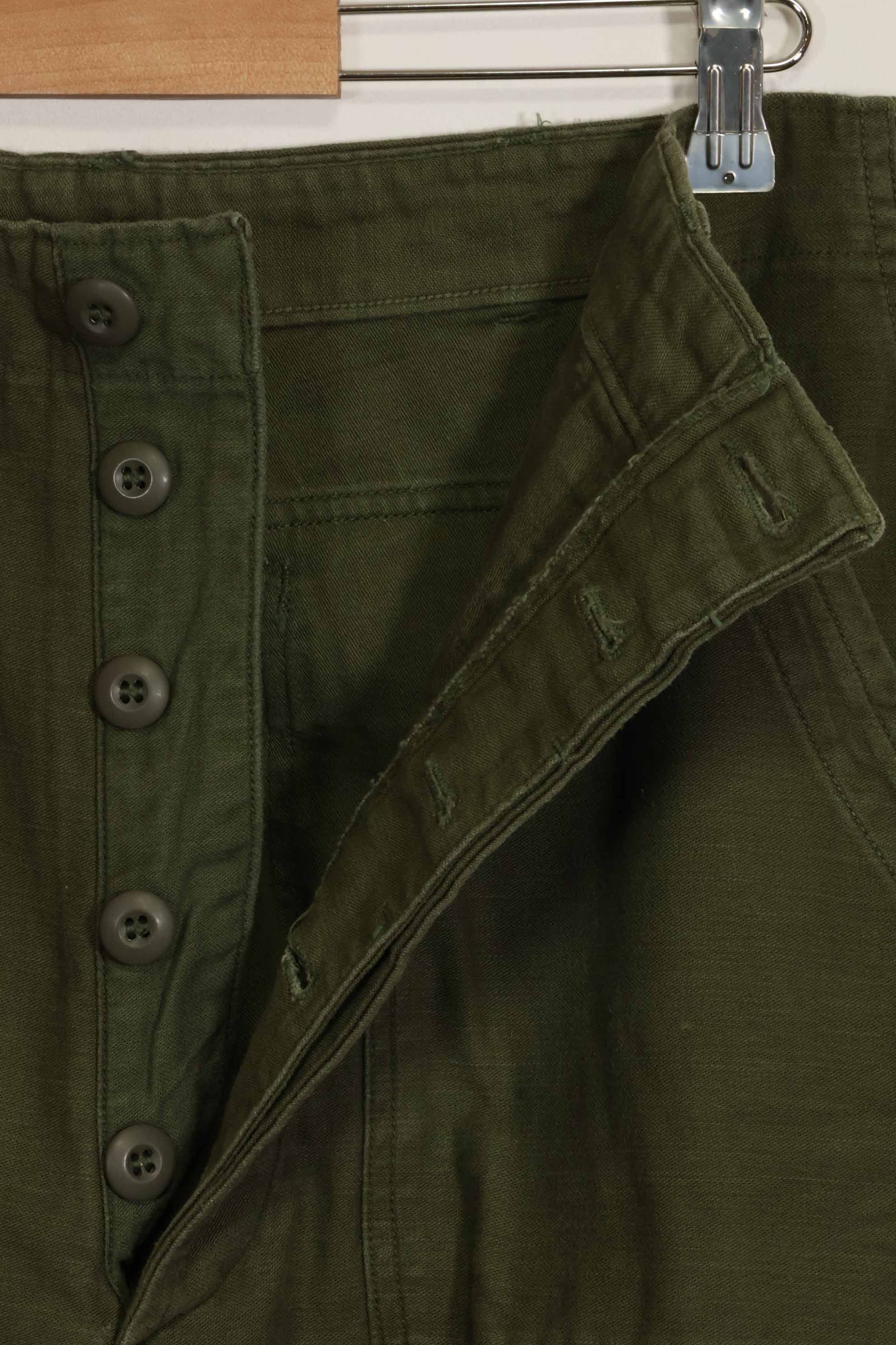 1960年代ロット　OG-107 ベイカーパンツ　カーゴポケット改造　元特殊部隊隊員　中古品　D