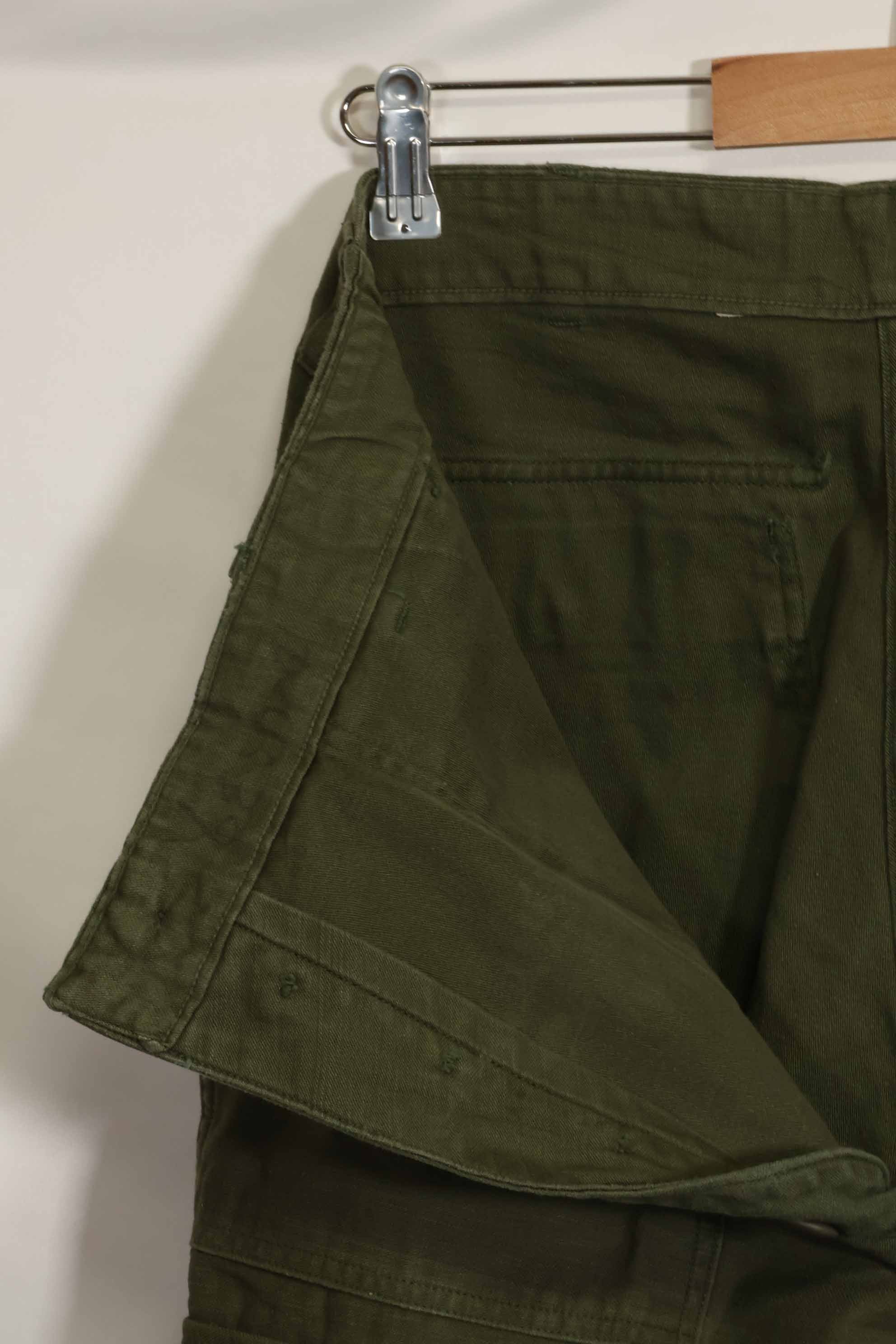 1960年代ロット　OG-107 ベイカーパンツ　カーゴポケット改造　元特殊部隊隊員　中古品　D