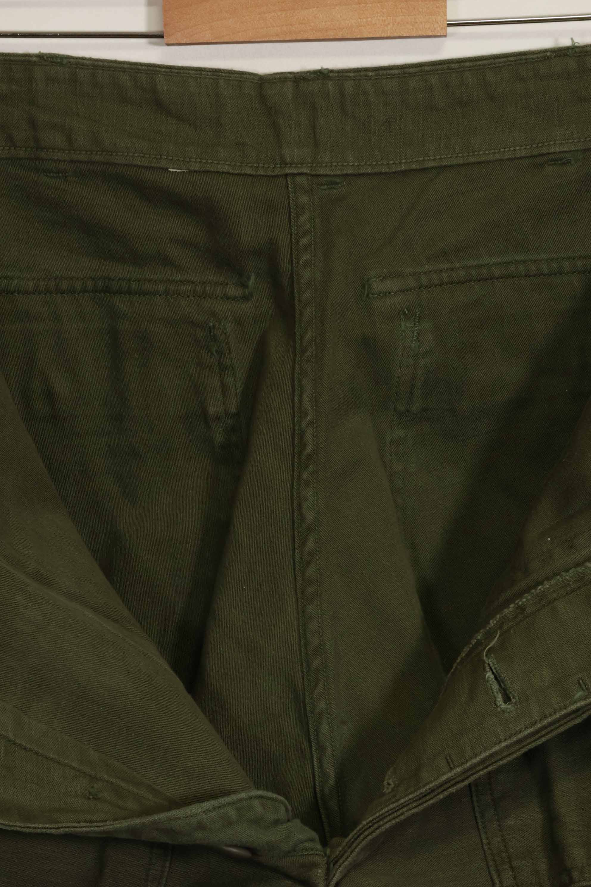 1960年代ロット　OG-107 ベイカーパンツ　カーゴポケット改造　元特殊部隊隊員　中古品　D