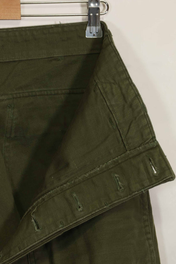 1960年代ロット　OG-107 ベイカーパンツ　カーゴポケット改造　元特殊部隊隊員　中古品　D