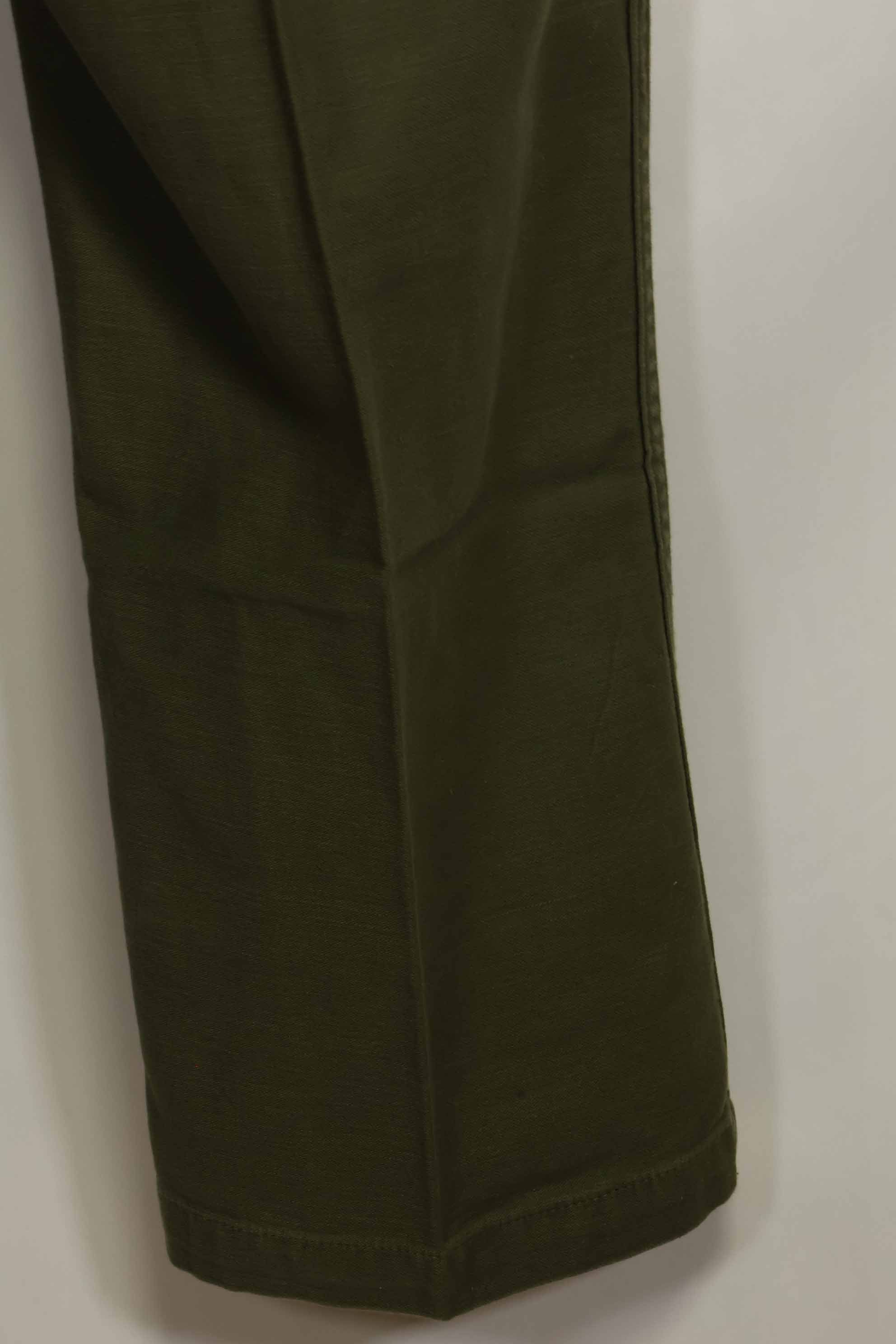 1960年代ロット　OG-107 ベイカーパンツ　カーゴポケット改造　元特殊部隊隊員　中古品　D