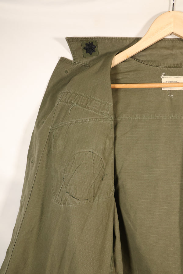1969 Contract, M-R, 4th Model Jungle Fatigue Jacket, With Aftermarket Patches, Used