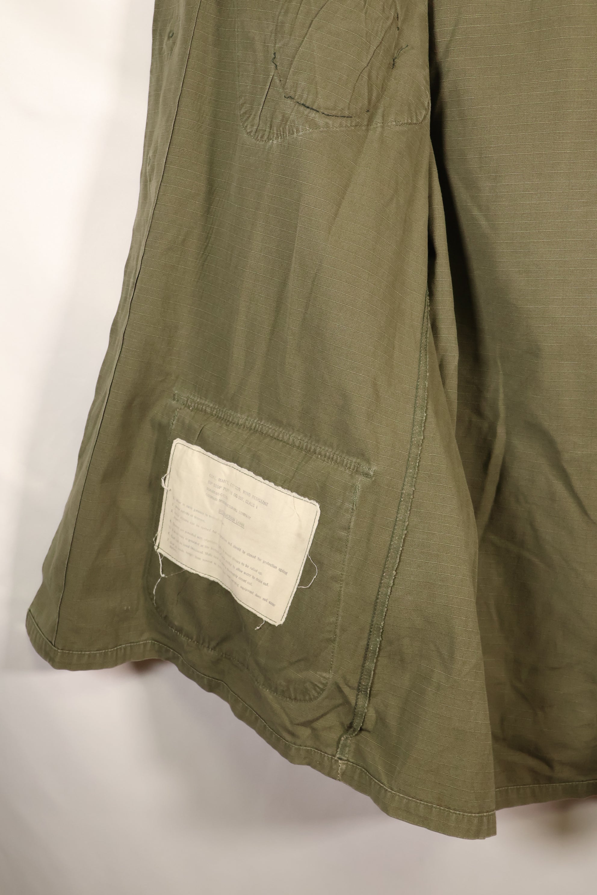 1969 Contract, M-R, 4th Model Jungle Fatigue Jacket, With Aftermarket Patches, Used