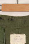 1964 年合同 S-L，带折边第一型丛林疲劳裤，褪色，使用过。