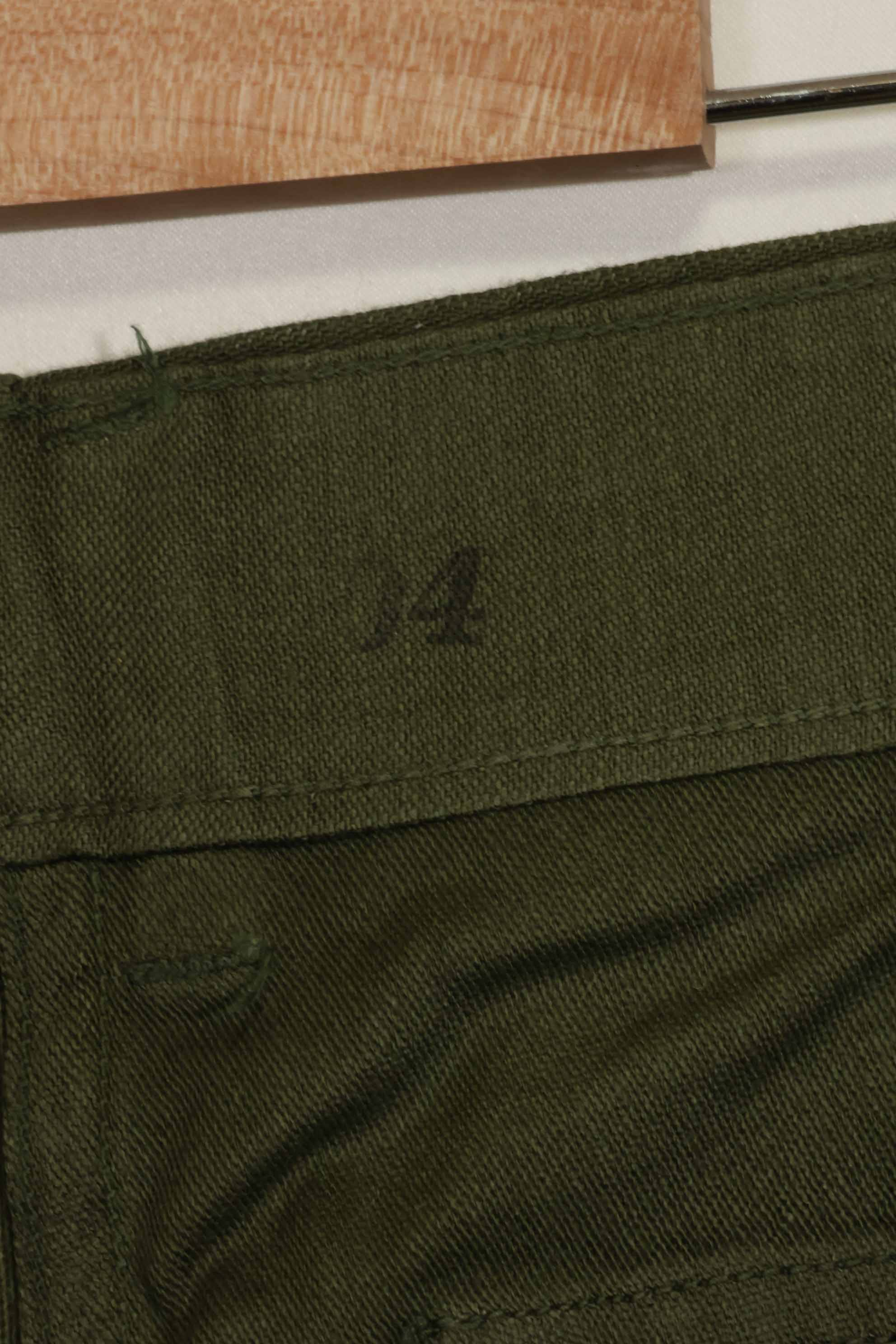 1960年代ロット　OG-107 ベイカーパンツ　カーゴポケット改造　元特殊部隊隊員　中古品　E