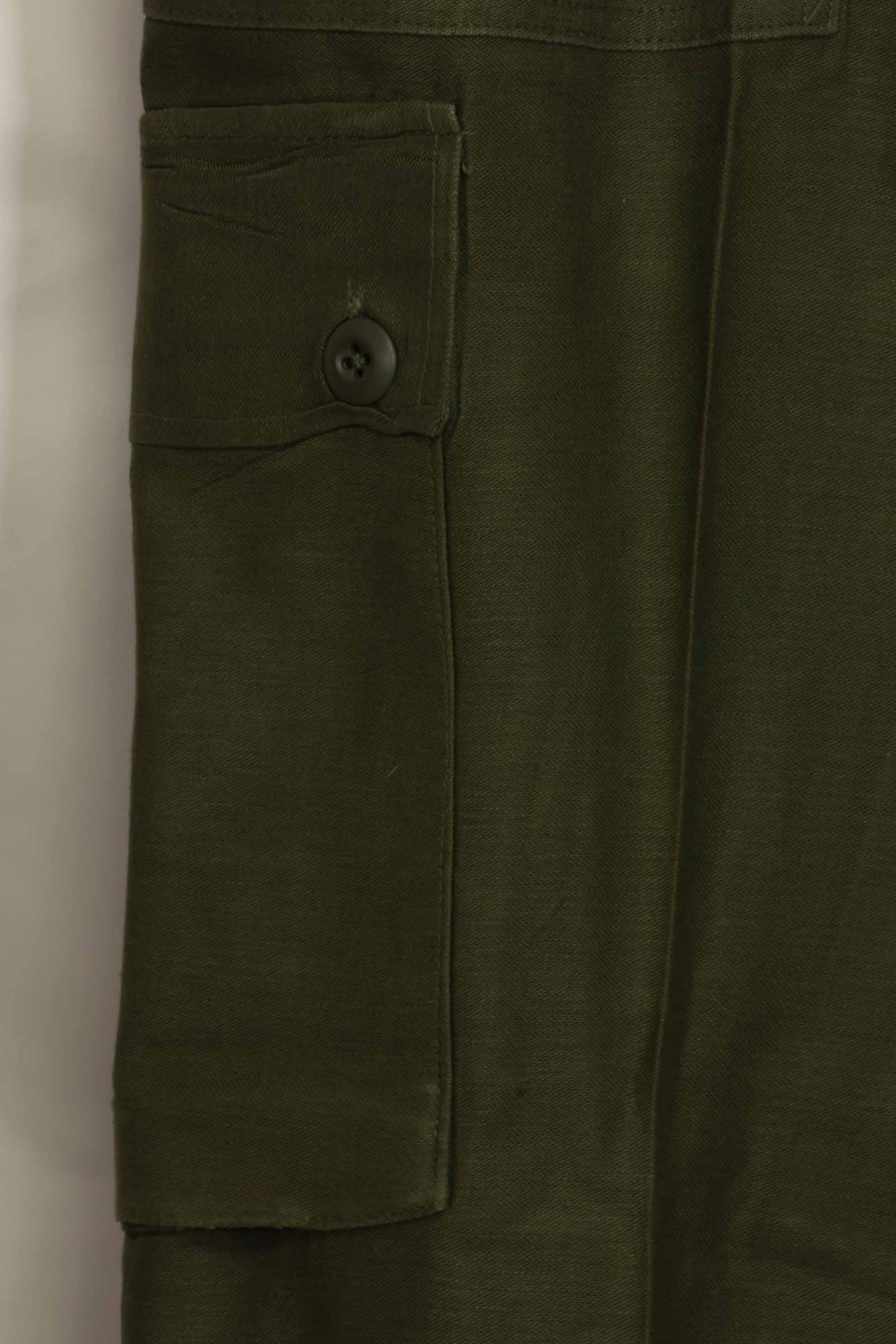 1960年代ロット　OG-107 ベイカーパンツ　カーゴポケット改造　元特殊部隊隊員　中古品　E