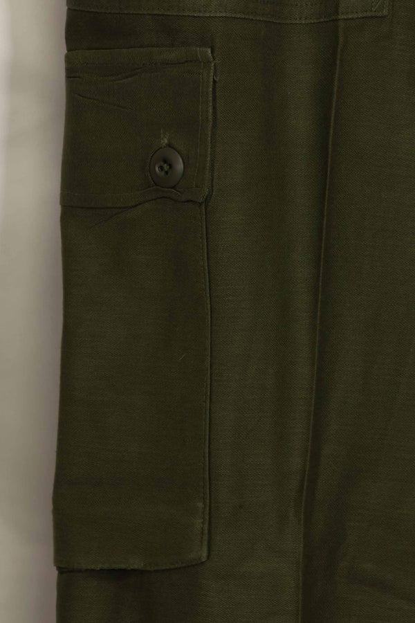 1960年代ロット　OG-107 ベイカーパンツ　カーゴポケット改造　元特殊部隊隊員　中古品　E