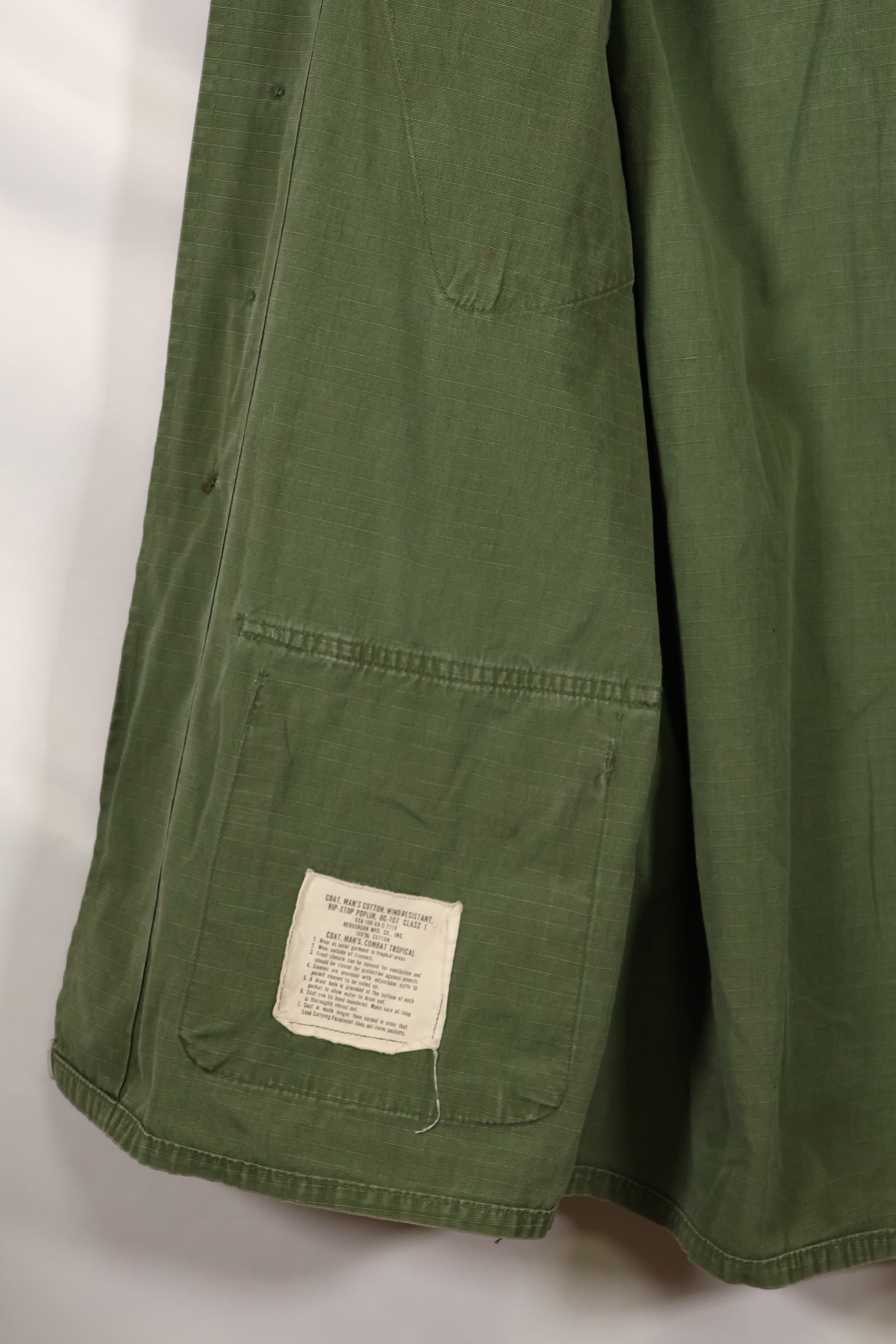Circa 1968 S-S Size 4th Model Jungle Fatigue Jacket, Used, Released by Film Company