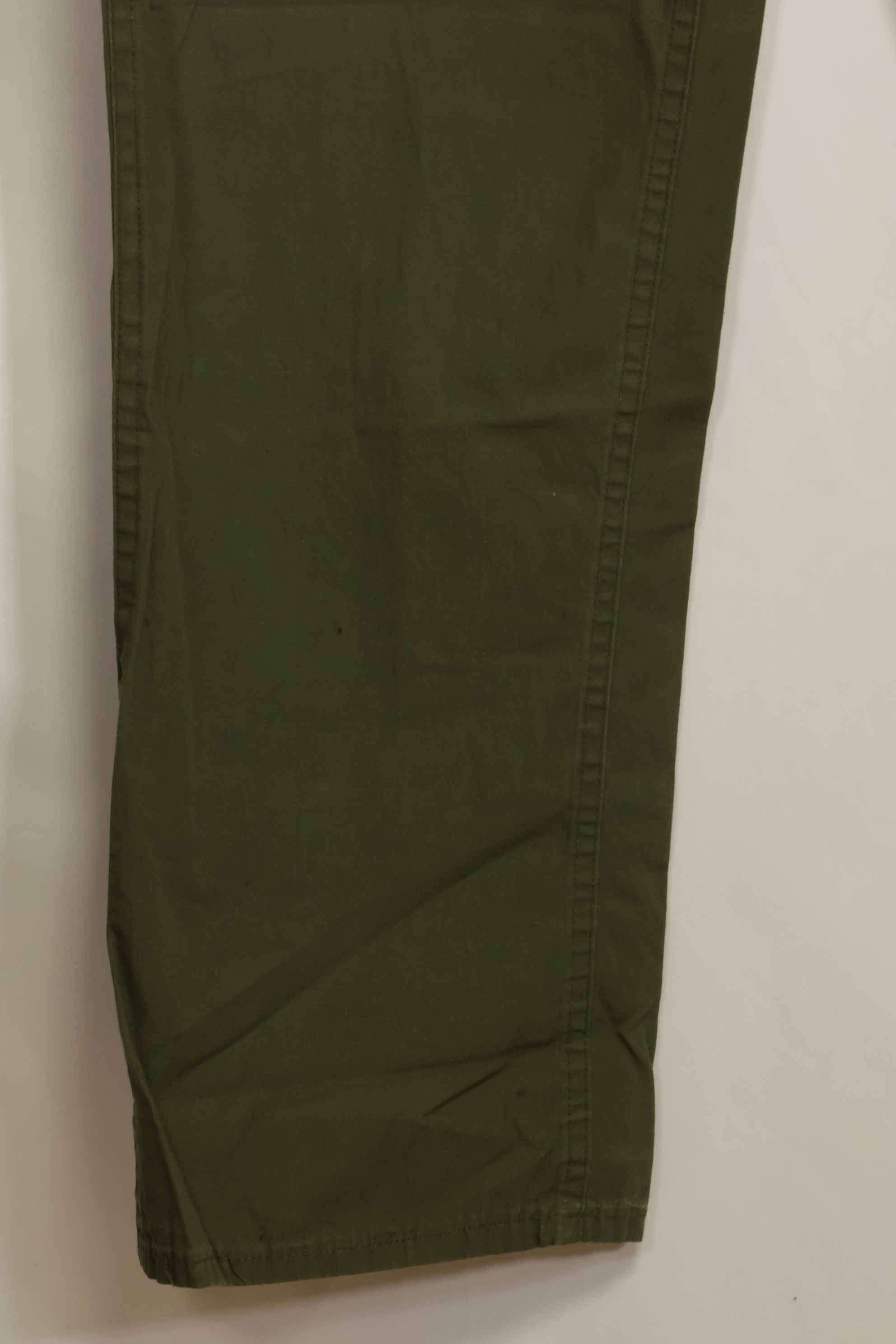 1960年代　個人調達　ポップリン製　OG-107 ベイカーパンツ　薄手パンツ　中古品