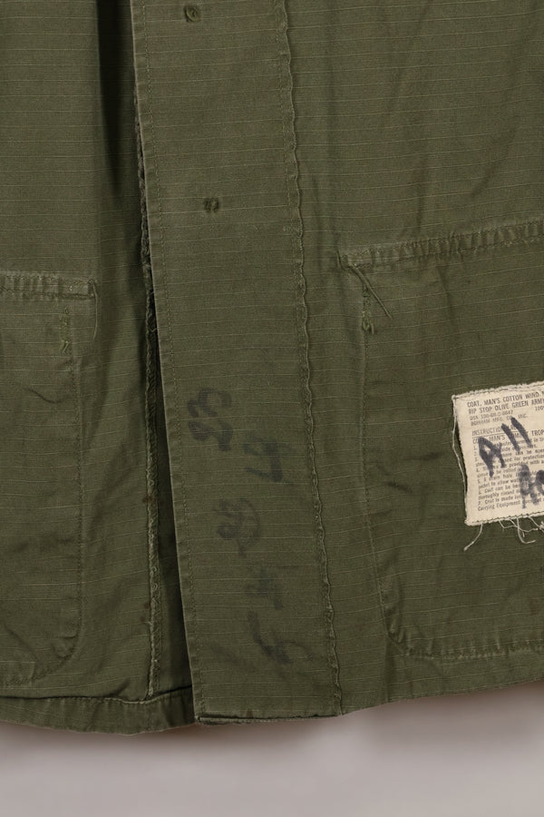 Circa 1968 S-S Size 4th Model Jungle Fatigue Jacket Used Film Company Release B