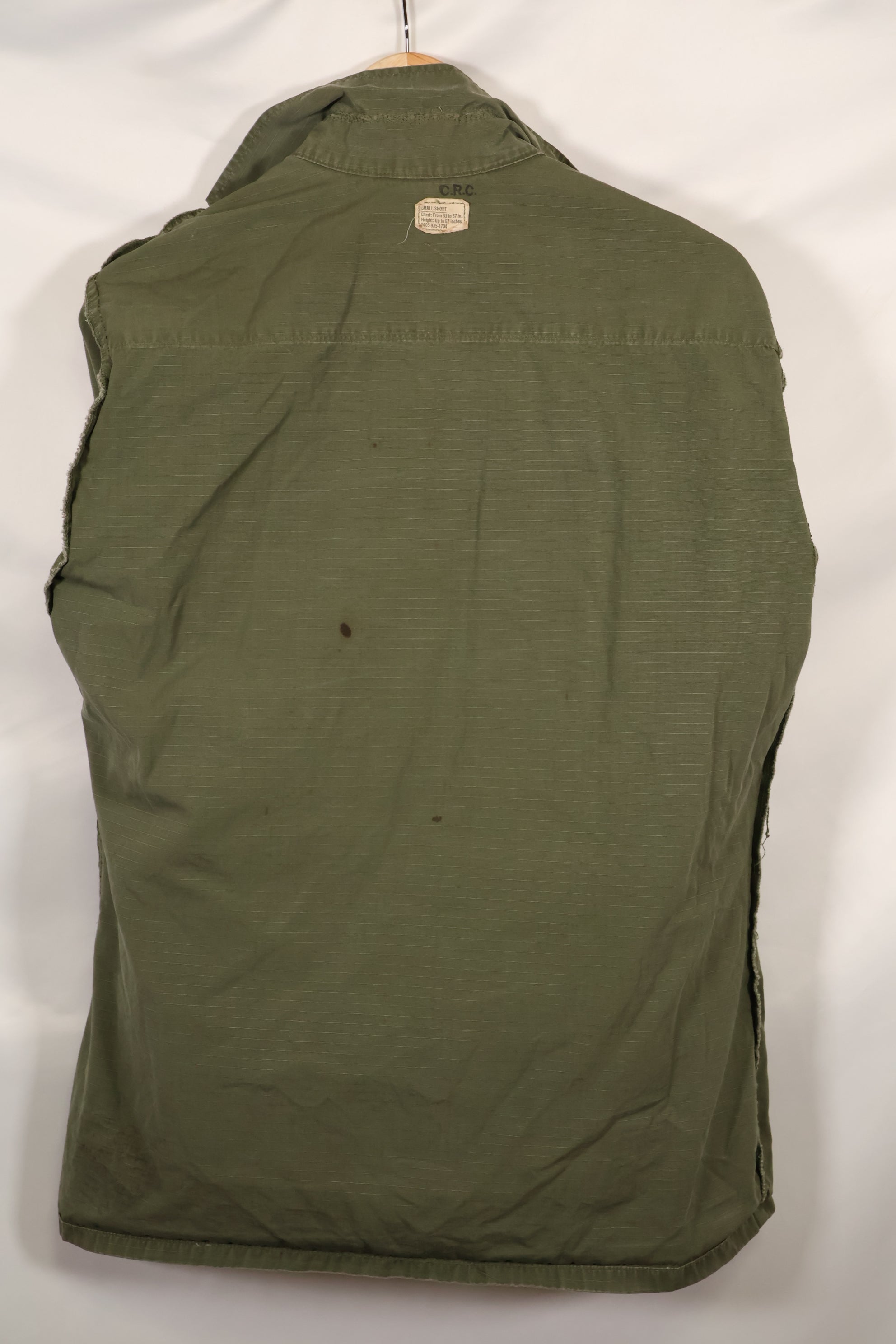 Circa 1968 S-S Size 4th Model Jungle Fatigue Jacket Used Film Company Release B