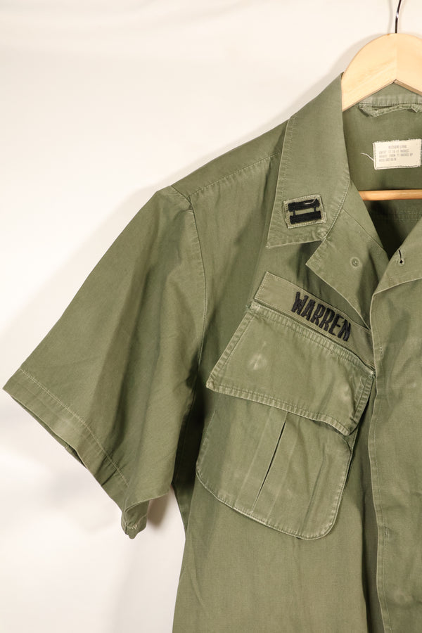 1967年契約　M-L　3rd Model ジャングルファティーグ　ジャケット　USAF 個人改造あり　中古品