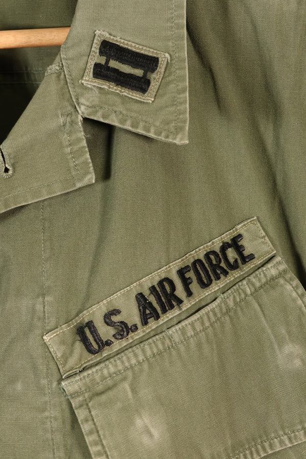 1967年契約　M-L　3rd Model ジャングルファティーグ　ジャケット　USAF 個人改造あり　中古品