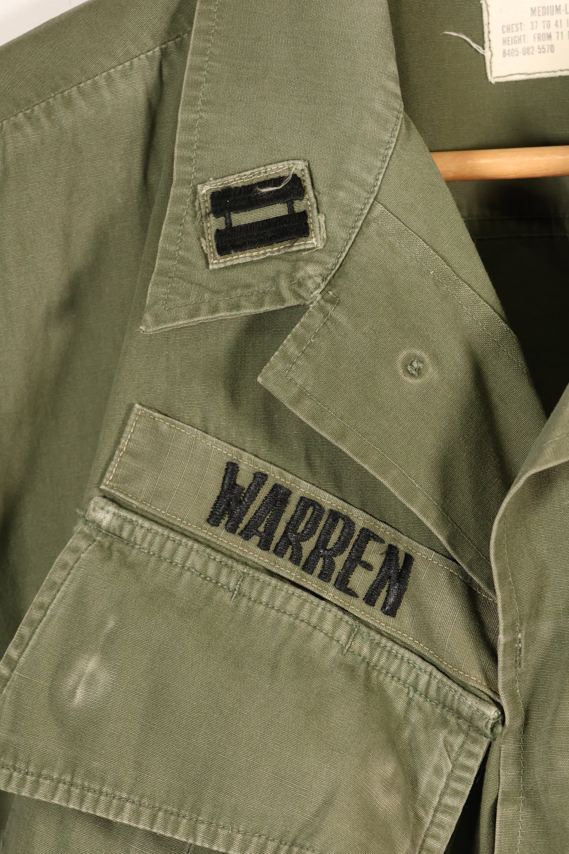 1967年契約　M-L　3rd Model ジャングルファティーグ　ジャケット　USAF 個人改造あり　中古品