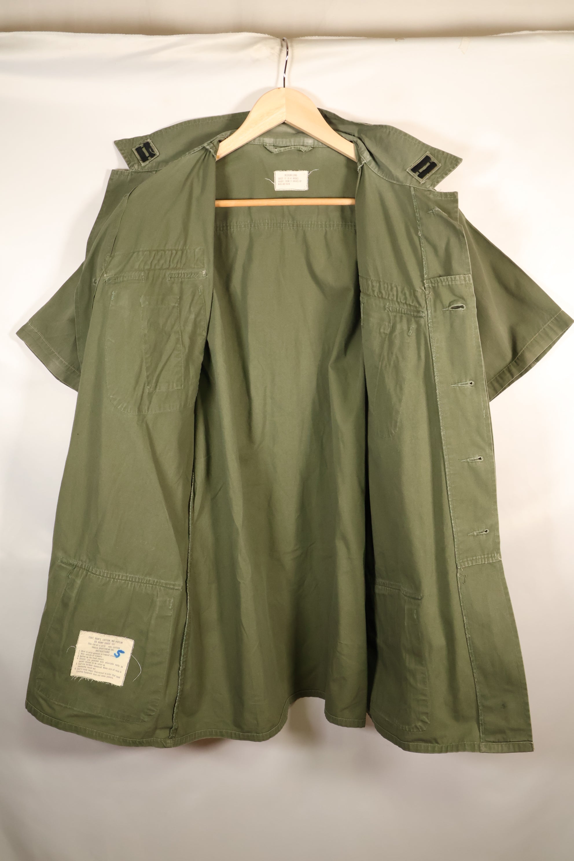 1967年契約　M-L　3rd Model ジャングルファティーグ　ジャケット　USAF 個人改造あり　中古品