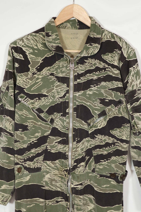 実物　沖縄タイガー　タイガーストライプ　フライトスーツ　中古品　YKKジッパー