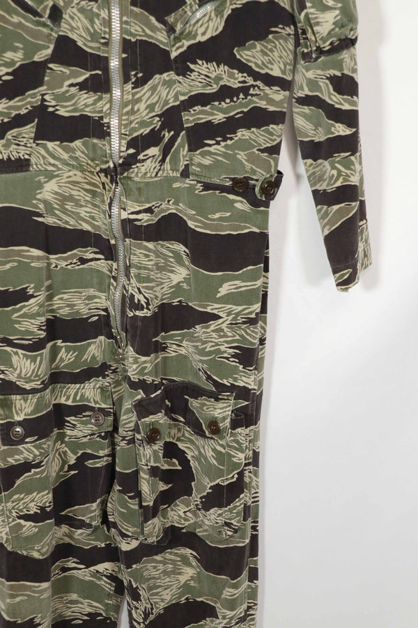 実物　沖縄タイガー　タイガーストライプ　フライトスーツ　中古品　YKKジッパー