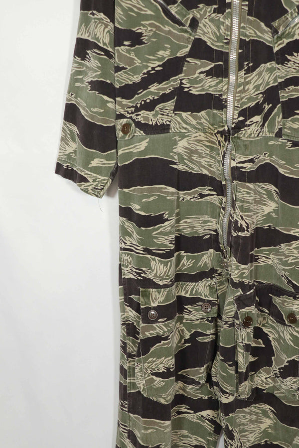 実物　沖縄タイガー　タイガーストライプ　フライトスーツ　中古品　YKKジッパー