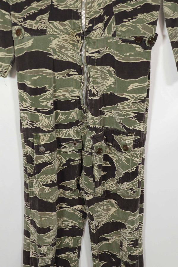 実物　沖縄タイガー　タイガーストライプ　フライトスーツ　中古品　YKKジッパー