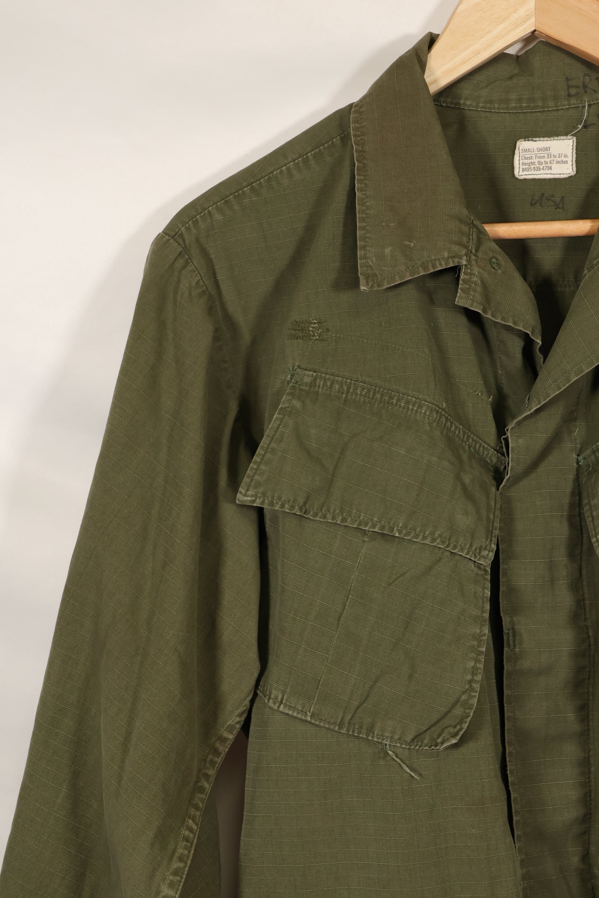 Circa 1968 S-S Size 4th Model Jungle Fatigue Jacket Used Film Company Release C