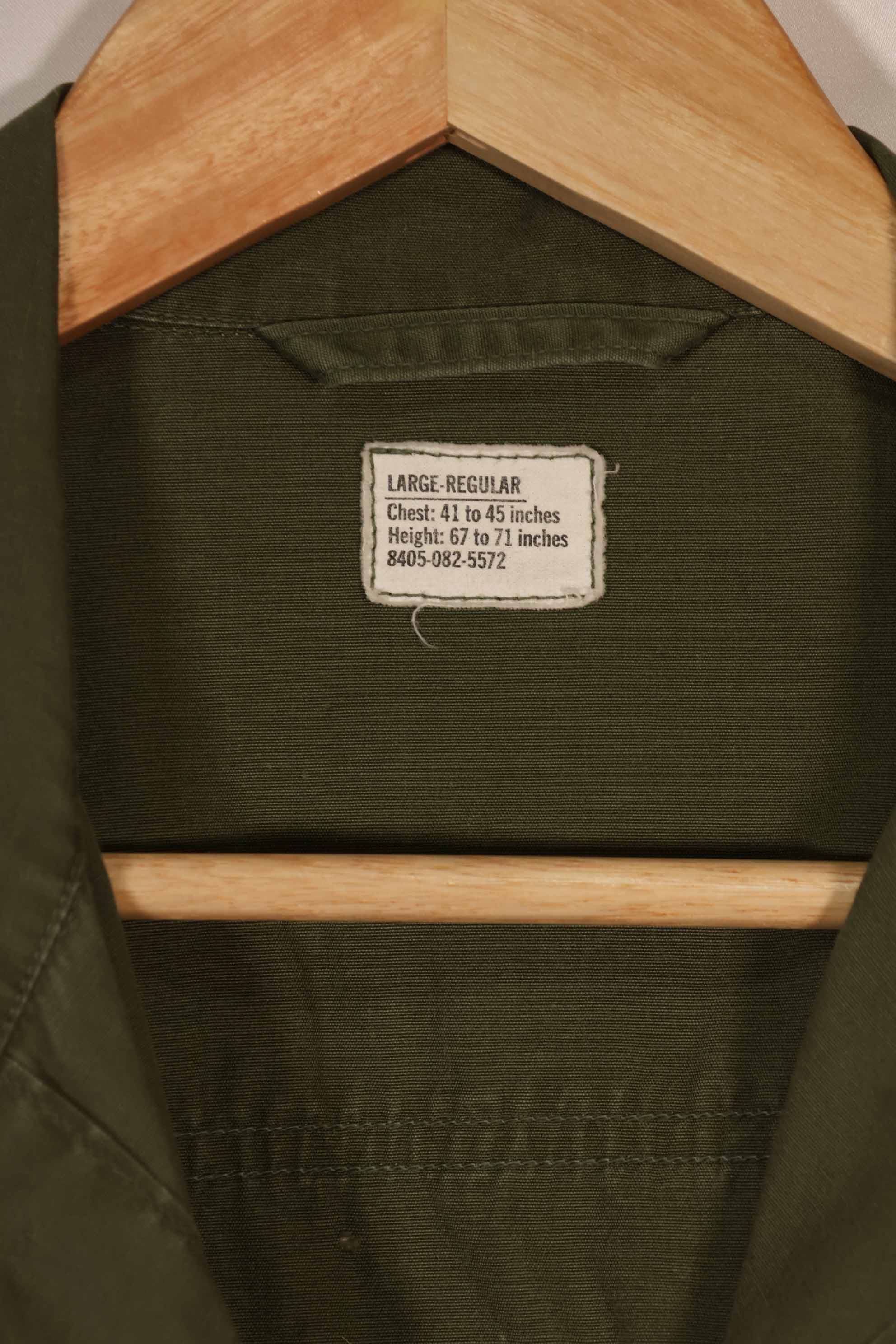 実物　1966〜1967年製　3rd Model ジャングルファティーグ　ジャケット　L-R 中古品