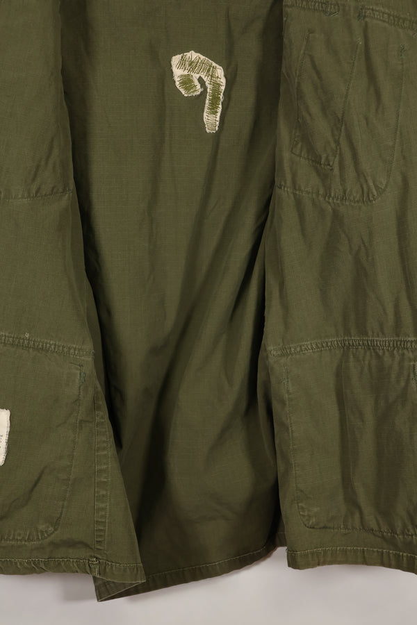 Circa 1968 S-S Size 4th Model Jungle Fatigue Jacket Used Film Company Release C