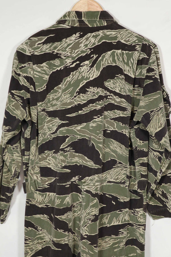 実物　沖縄タイガー　タイガーストライプ　フライトスーツ　中古品　YKKジッパー