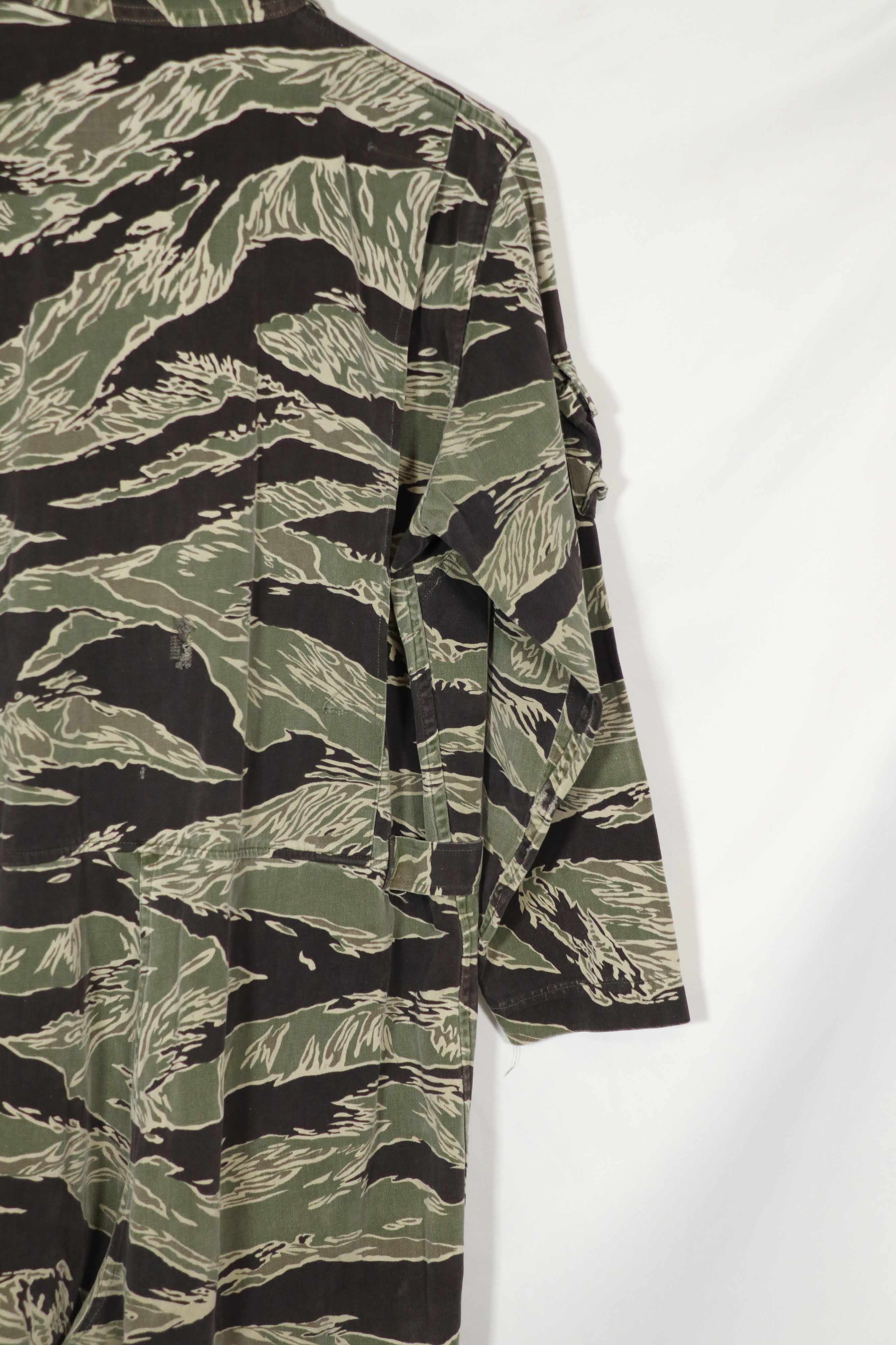 実物　沖縄タイガー　タイガーストライプ　フライトスーツ　中古品　YKKジッパー