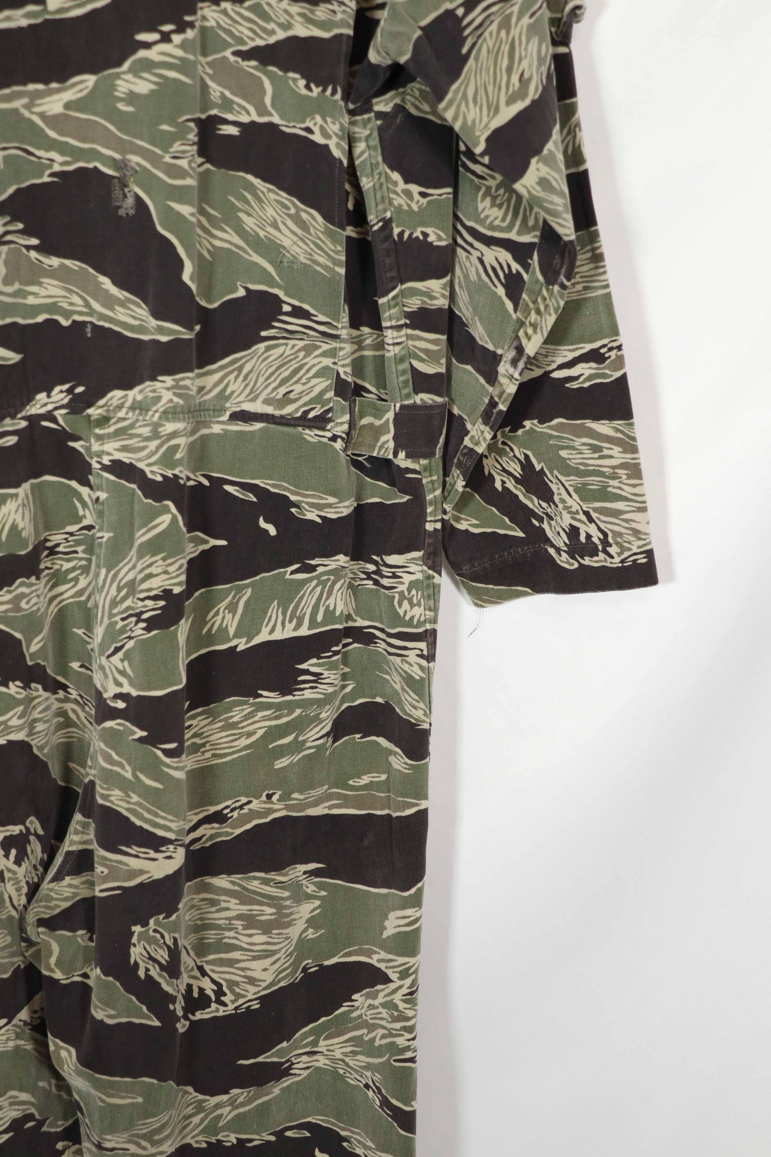 実物　沖縄タイガー　タイガーストライプ　フライトスーツ　中古品　YKKジッパー