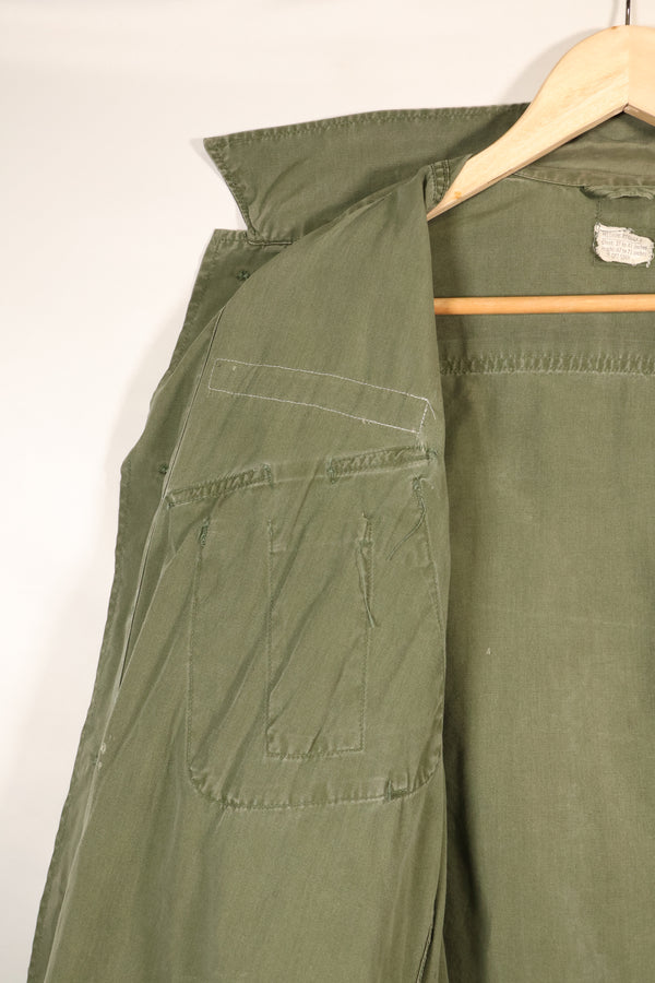 1967年契約　M-R　アメリカ陸軍　3rd Model ジャングルファティーグ　ジャケット　パッチ付　中古品