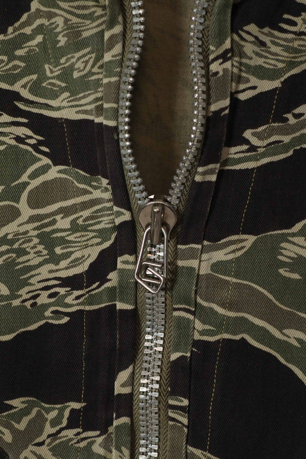 実物　沖縄タイガー　タイガーストライプ　フライトスーツ　中古品　YKKジッパー