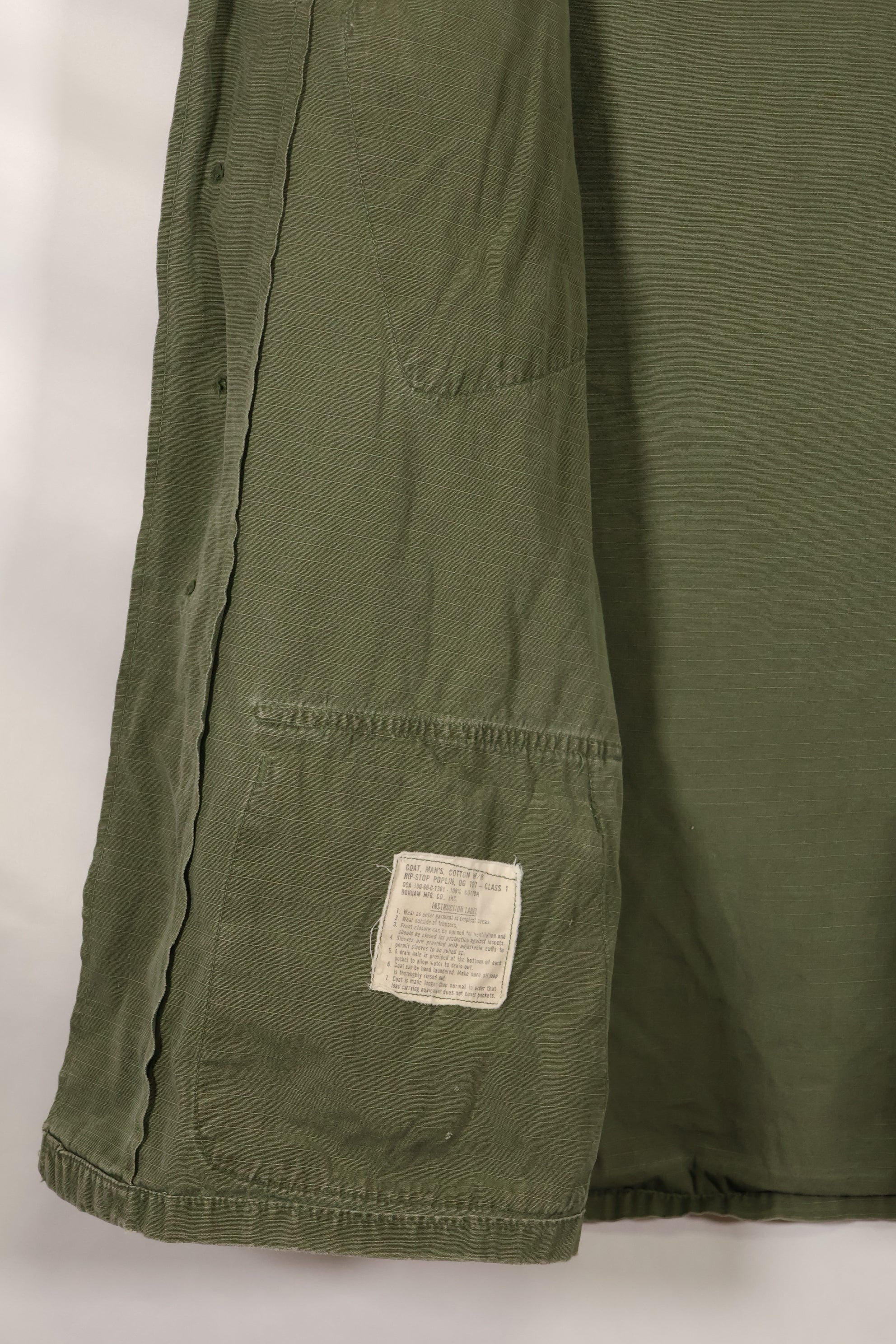 Circa 1969 S-S Size 4th Model Jungle Fatigue Jacket Used Film Company Release