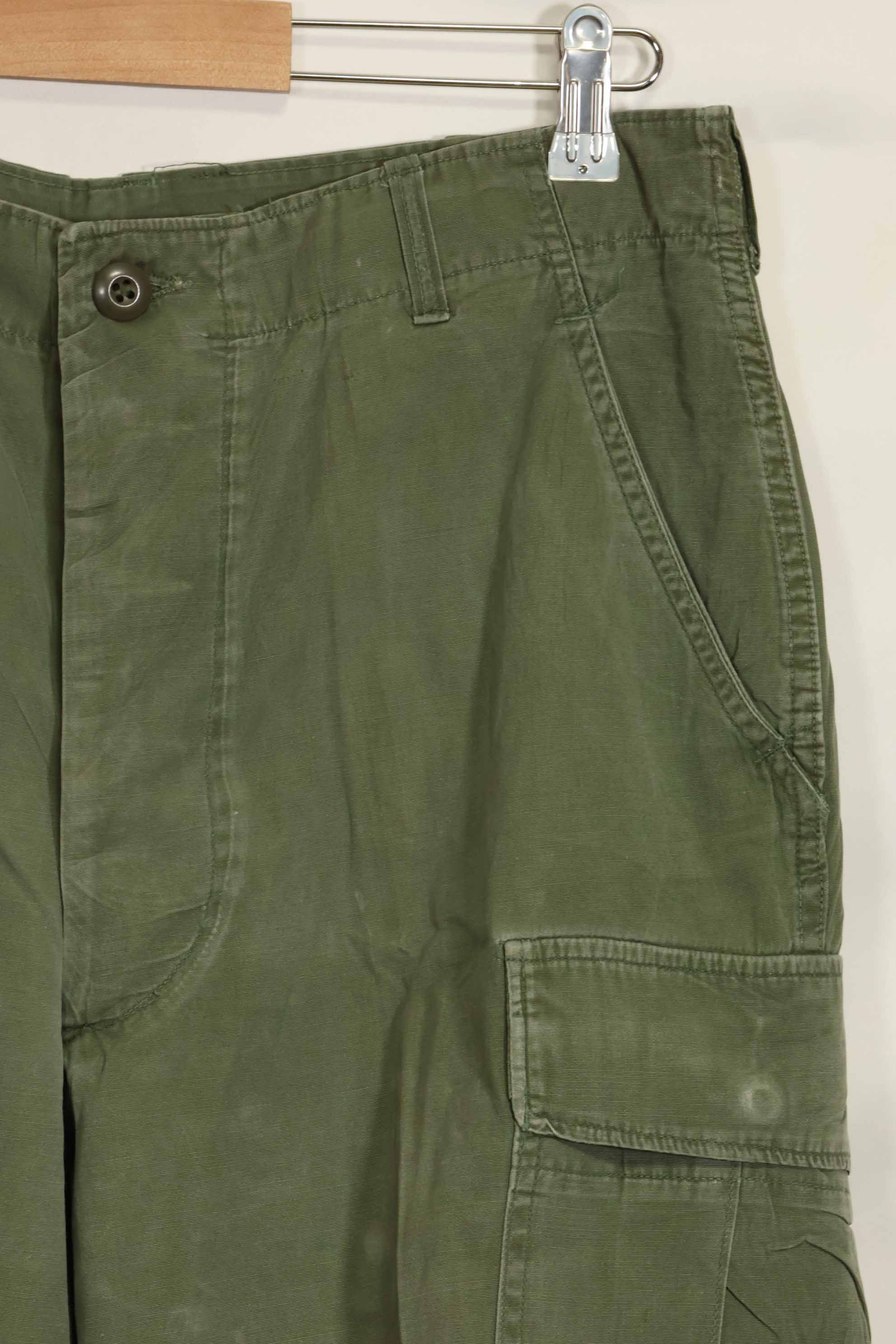 Mid-1960's 2nd Model Jungle Fatigue Pants, used, released by former Special Forces personnel, A