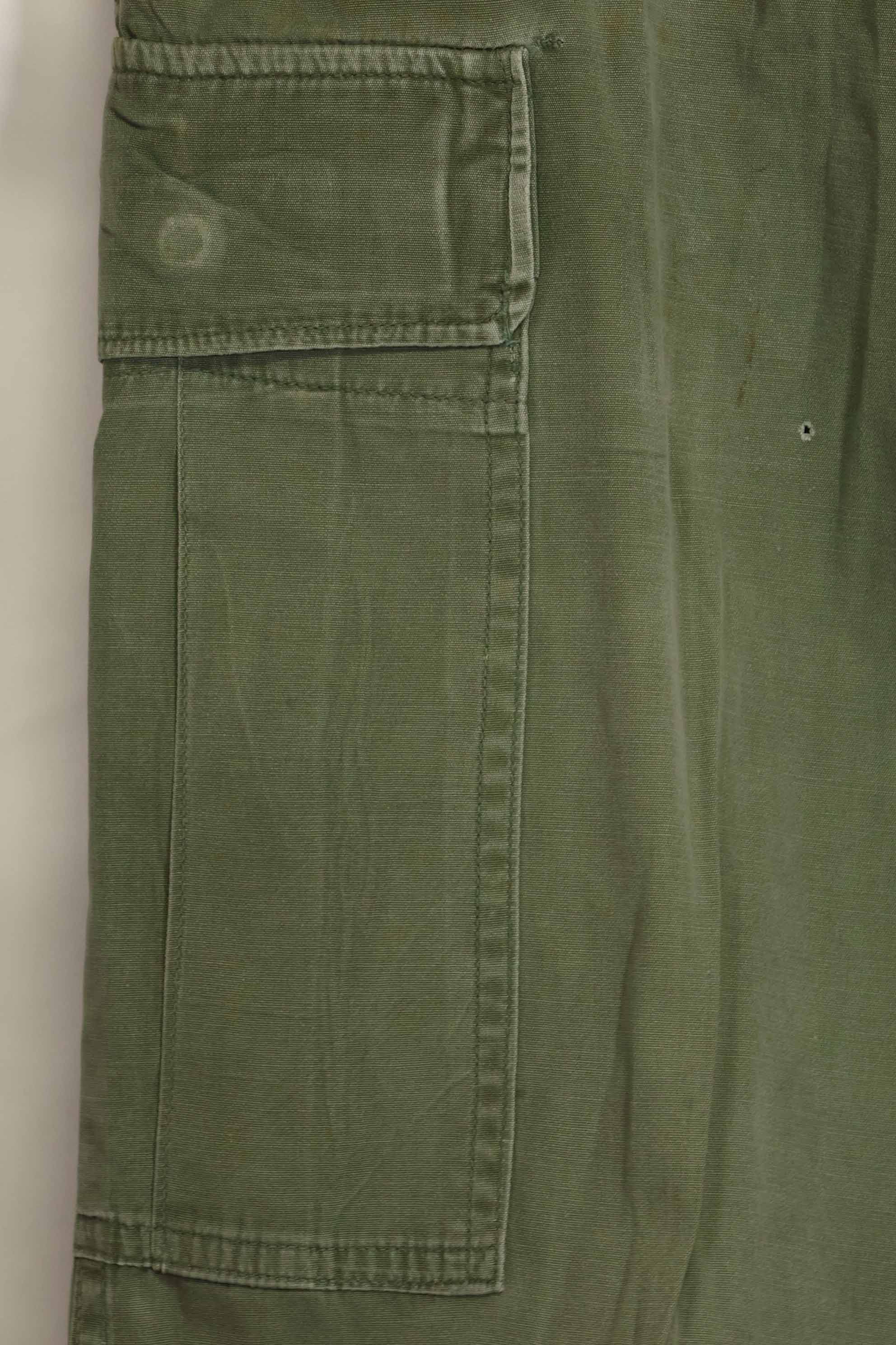 Mid-1960's 2nd Model Jungle Fatigue Pants, used, released by former Special Forces personnel, A