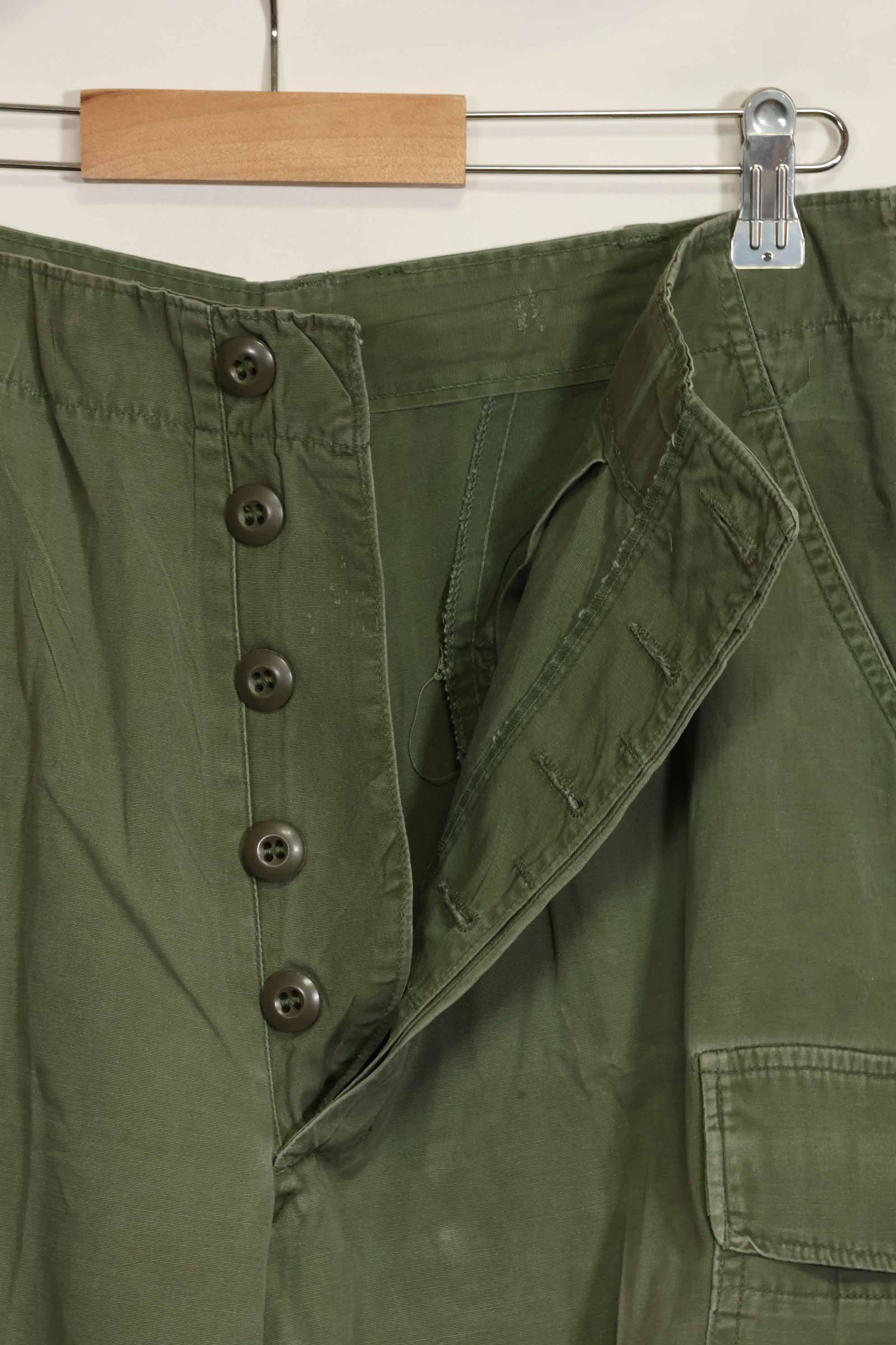 Mid-1960's 2nd Model Jungle Fatigue Pants, used, released by former Special Forces personnel, A