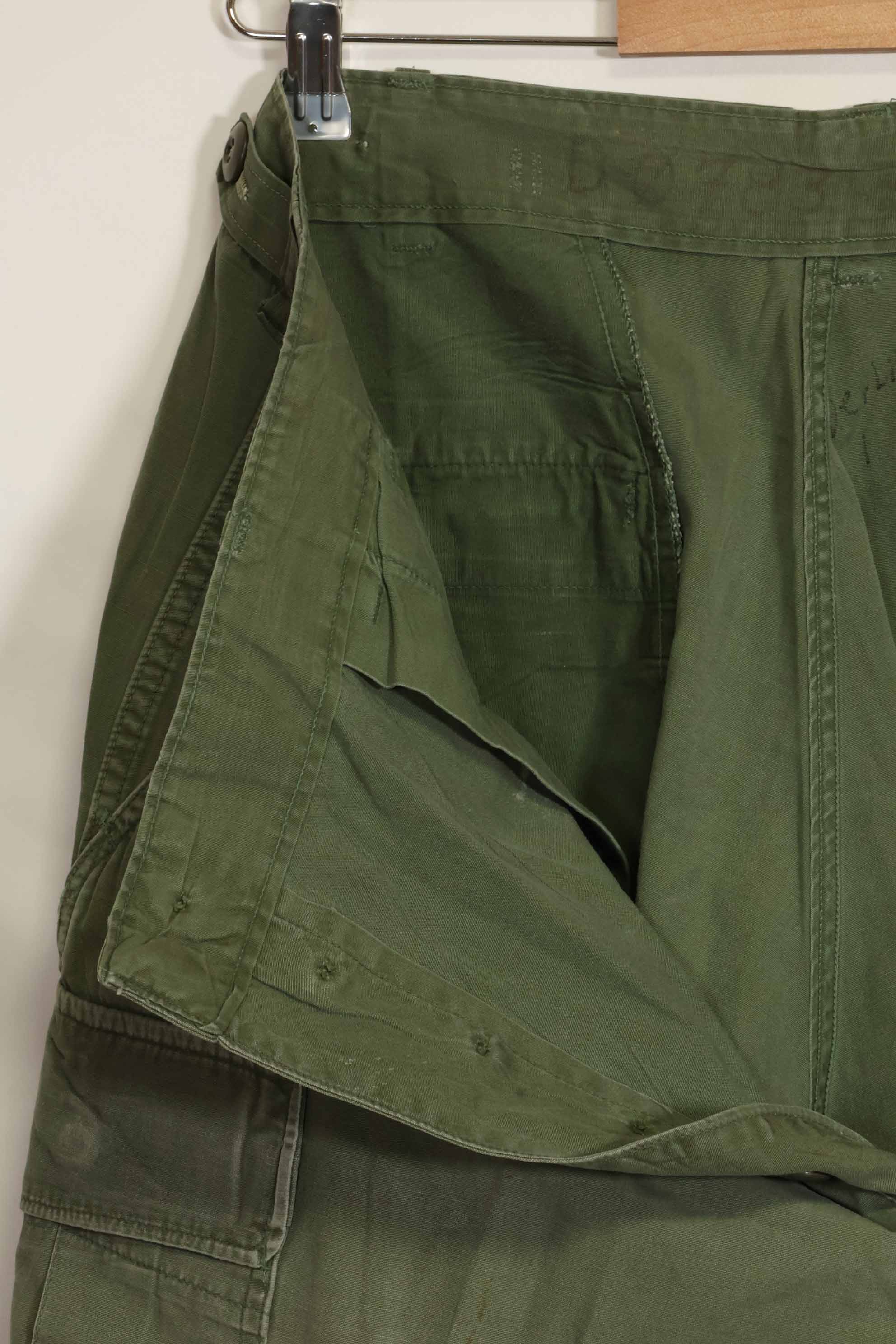 Mid-1960's 2nd Model Jungle Fatigue Pants, used, released by former Special Forces personnel, A