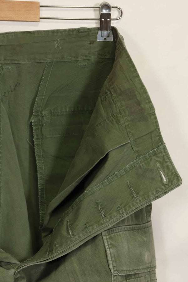 Mid-1960's 2nd Model Jungle Fatigue Pants, used, released by former Special Forces personnel, A
