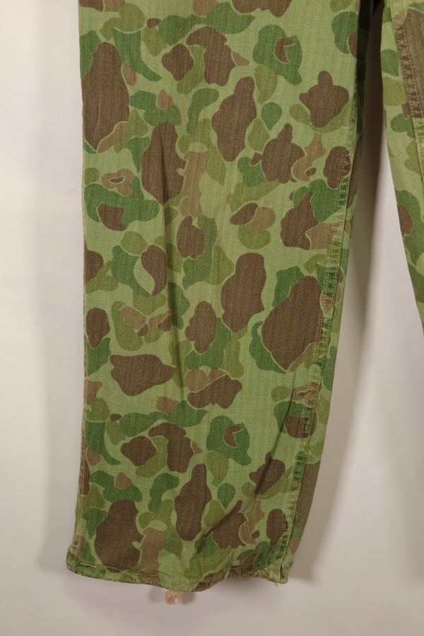 1940年代　WWII USMC　P-44　フロッグスキン迷彩　パンツ　状態良い　退色あり　中古品