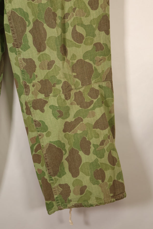 1940年代　WWII USMC　P-44　フロッグスキン迷彩　パンツ　状態良い　退色あり　中古品