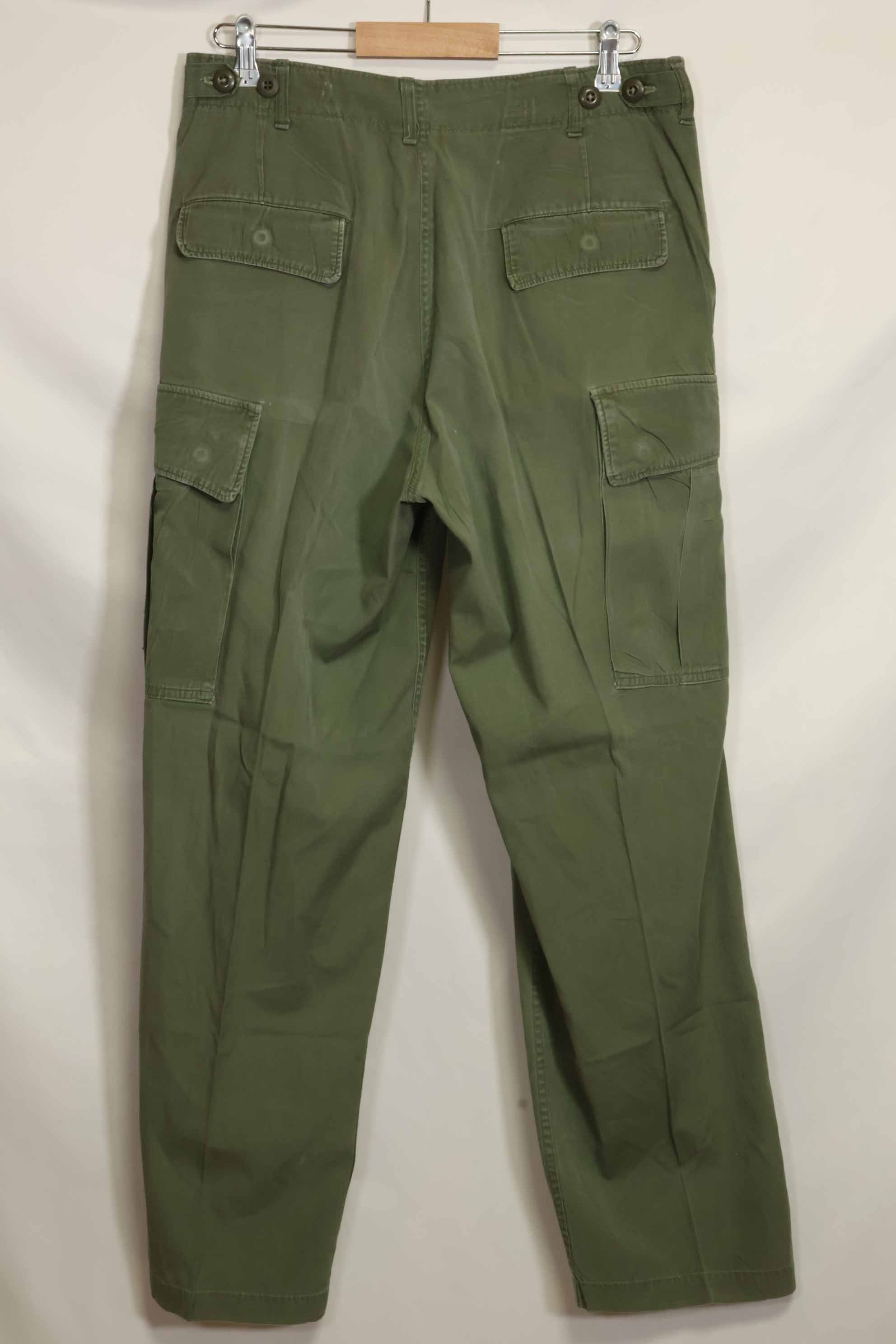 Mid-1960's 2nd Model Jungle Fatigue Pants, used, released by former Special Forces personnel, A