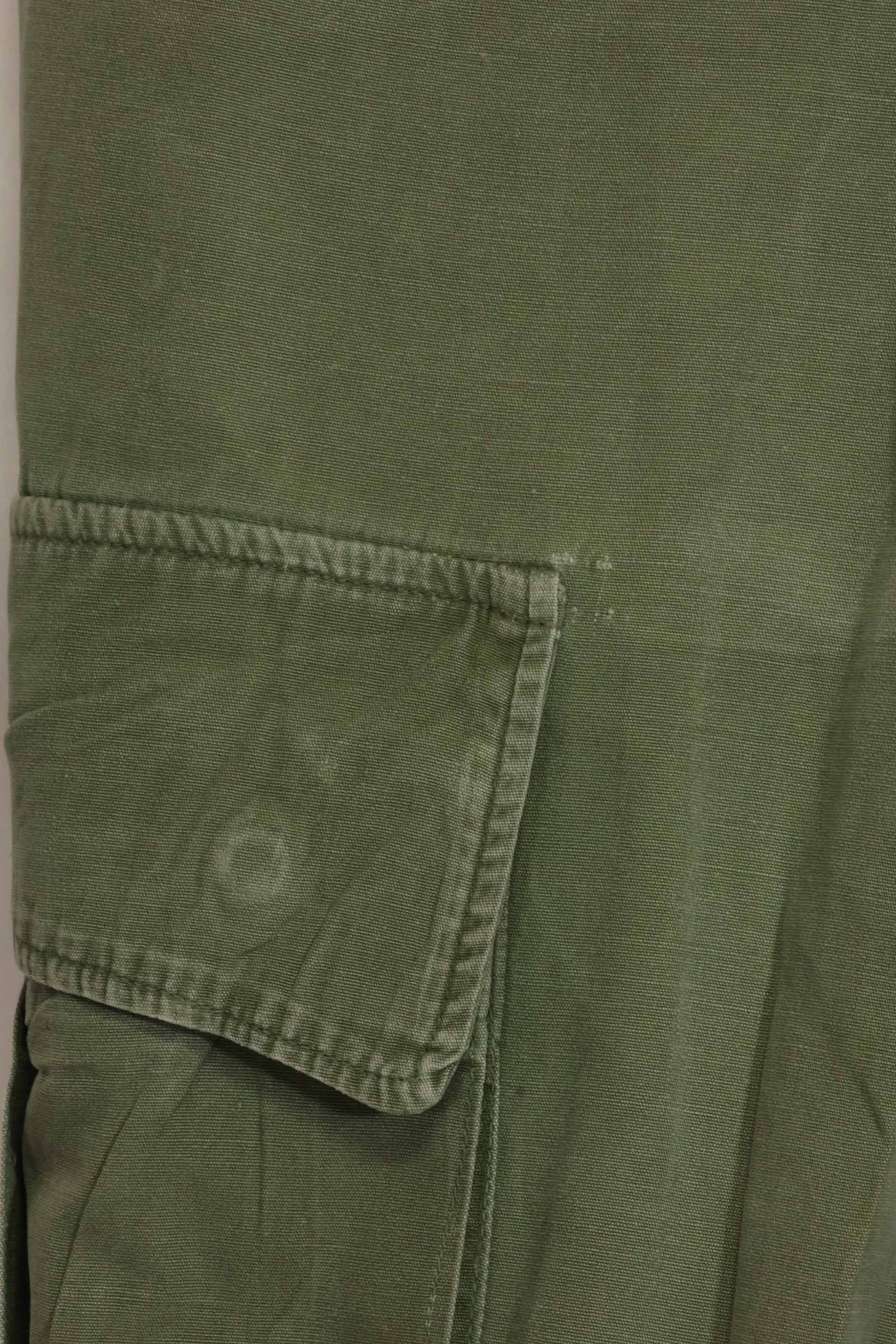 Mid-1960's 2nd Model Jungle Fatigue Pants, used, released by former Special Forces personnel, A