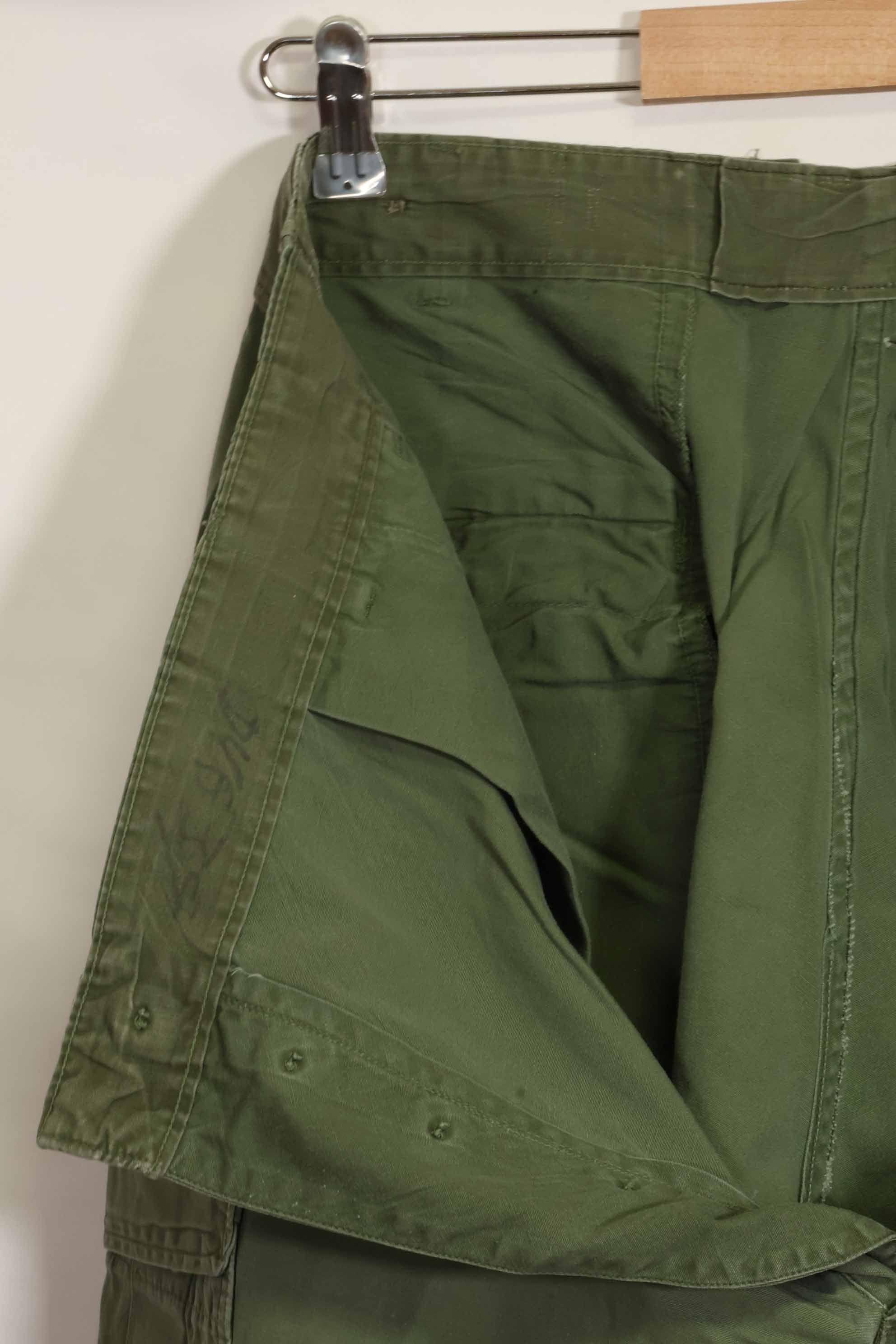 Mid-1960's 2nd Model Jungle Fatigue Pants, used, released by former Special Forces personnel, B