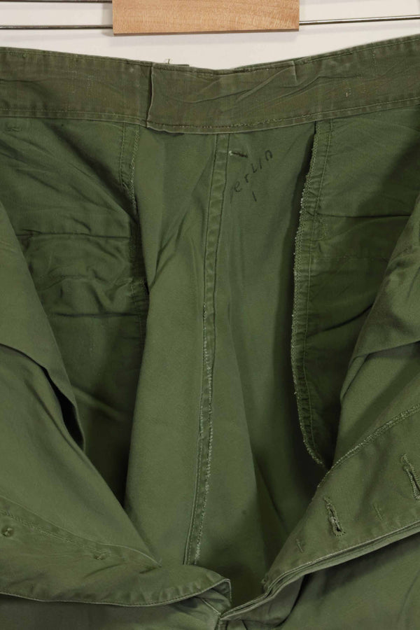 Mid-1960's 2nd Model Jungle Fatigue Pants, used, released by former Special Forces personnel, B