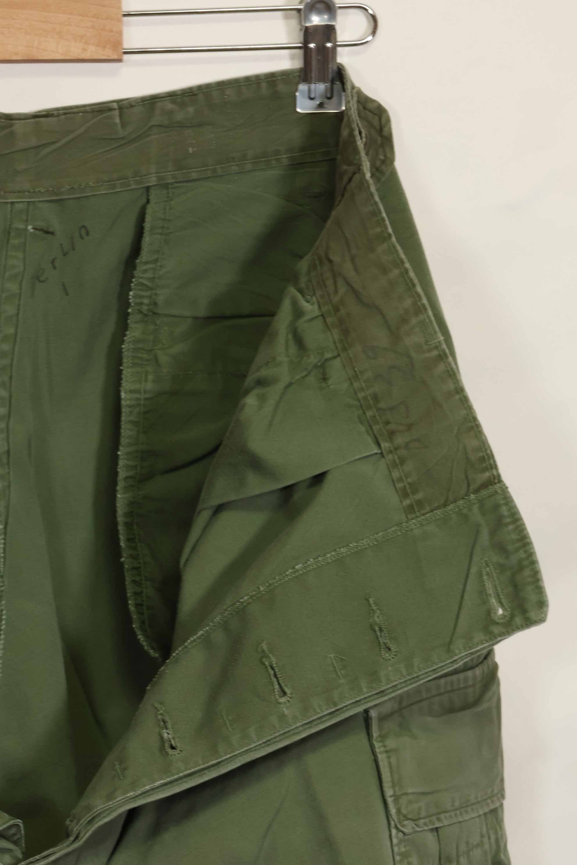 Mid-1960's 2nd Model Jungle Fatigue Pants, used, released by former Special Forces personnel, B