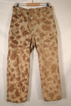 1940s, WWII, USMC, P-44, Frogskin Camouflage, HBT Pants, Used